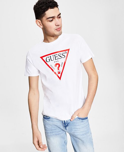 GUESS Men's Logo-Print T-Shirt Men's Fashion & Accessories