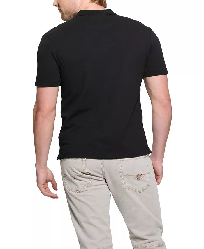 GUESS Men's Lyle Slim-Fit Short Sleeve Polo Shirt Men's Fashion & Accessories