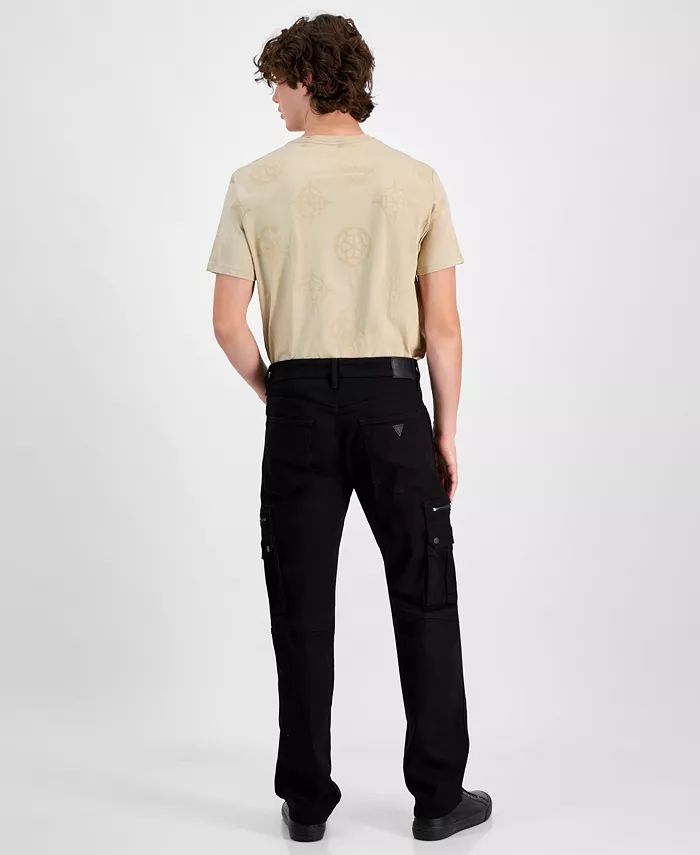 GUESS Men's Mateo Zip Denim Cargo Pants Men's Fashion & Accessories