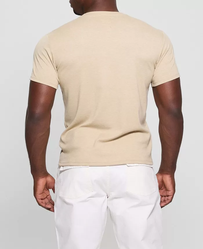 GUESS Men's Short Sleeve Solid Granada Crew Shirt Men's Fashion & Accessories