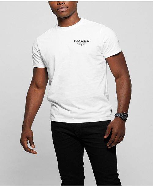 GUESS Men's Signature Short Sleeve T-shirt Men's Fashion & Accessories