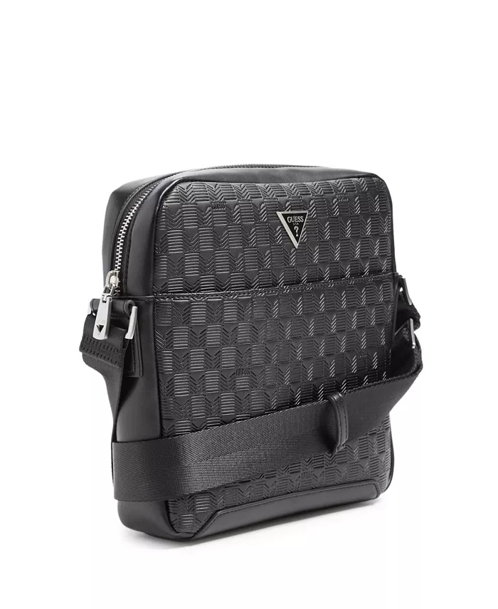GUESS Men's Torino Top Zip Crossbody Bag Men's Fashion & Accessories