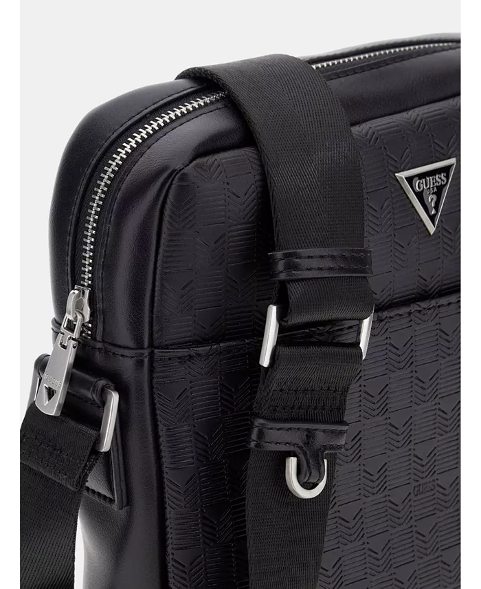 GUESS Men's Torino Top Zip Crossbody Bag Men's Fashion & Accessories