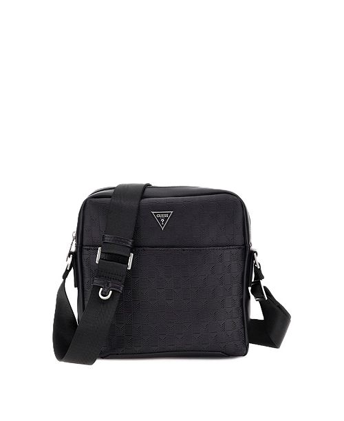 GUESS Men's Torino Top Zip Crossbody Bag Men's Fashion & Accessories