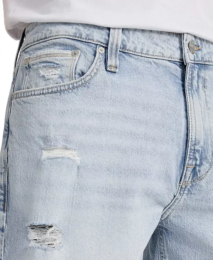 GUESS Men's Wyatt Regular-Fit Stretch Denim Shorts Men's Fashion & Accessories