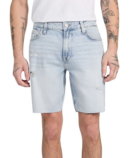 GUESS Men's Wyatt Regular-Fit Stretch Denim Shorts Men's Fashion & Accessories