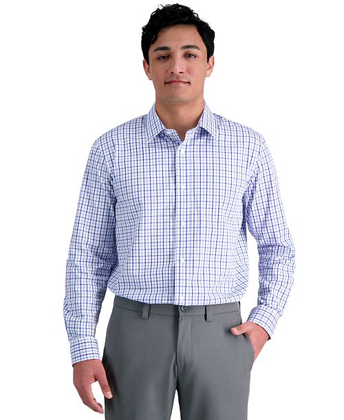 Haggar Men's Classic-Fit Premium Comfort Dress Shirt Men's Fashion & Accessories