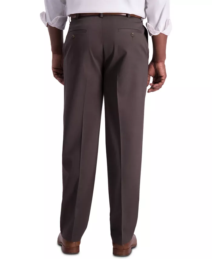 Haggar Men's Iron Free Premium Khaki Classic-Fit Pleated Pant Men's Fashion & Accessories