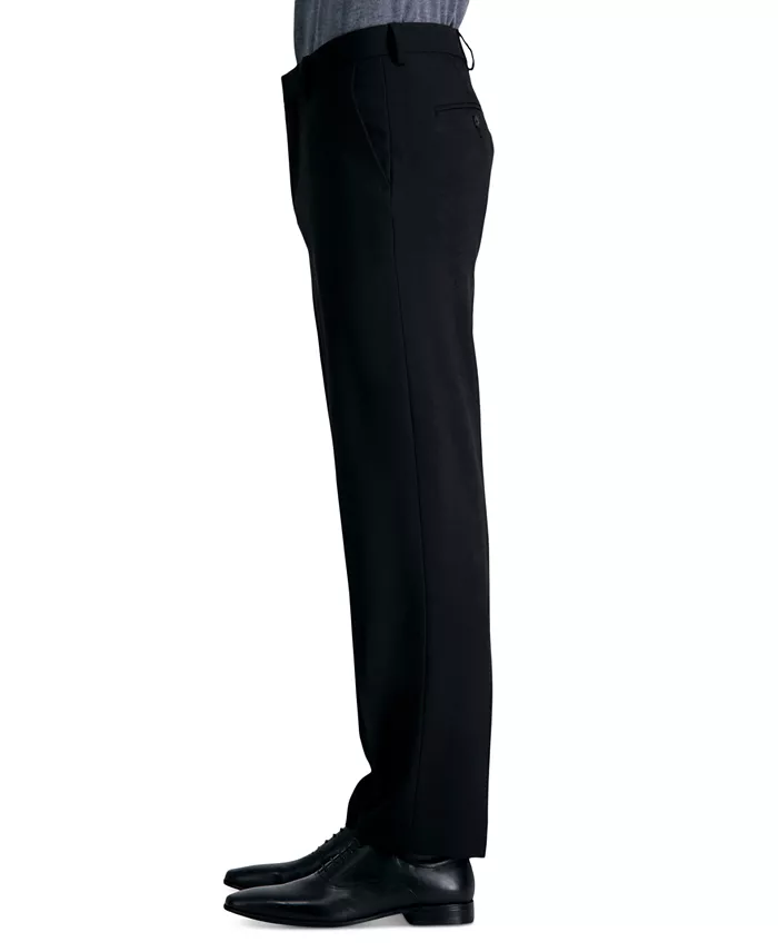 Haggar Men’s Premium Comfort Straight-Fit 4-Way Stretch Wrinkle-Free Flat-Front Dress Pants Men's Fashion & Accessories