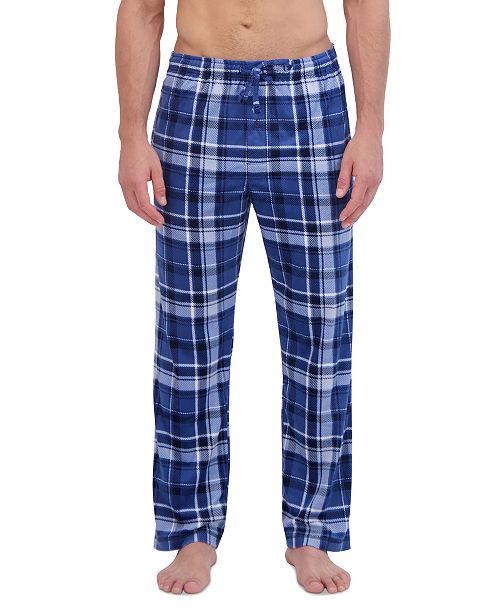 Hanes Men's Ultra Soft Plaid Brushed Fleece Pajama Pants Men's Fashion & Accessories