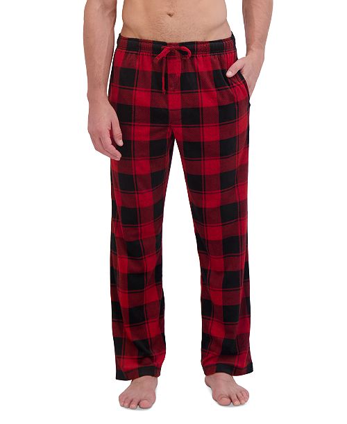 Hanes Men's Ultra Soft Plaid Brushed Fleece Pajama Pants Men's Fashion & Accessories