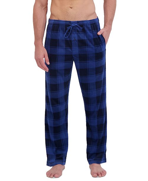 Hanes Men's Ultra Soft Plaid Brushed Fleece Pajama Pants Men's Fashion & Accessories