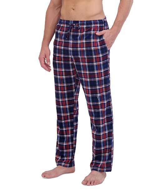 Hanes Men's Ultra Soft Plaid Brushed Fleece Pajama Pants Men's Fashion & Accessories