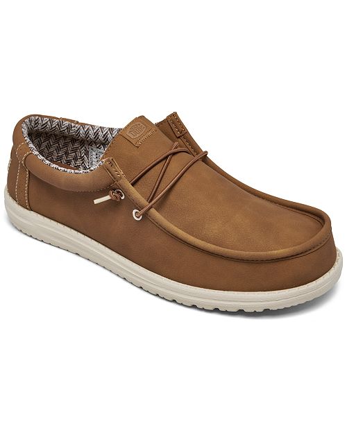 Hey Dude Men's Wally Classic Slip-On Casual Moccasin Sneakers from Finish Line Brands