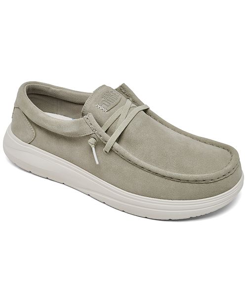 Hey Dude Men's Wally Comfort Suede Casual Sneakers from Finish Line Brands