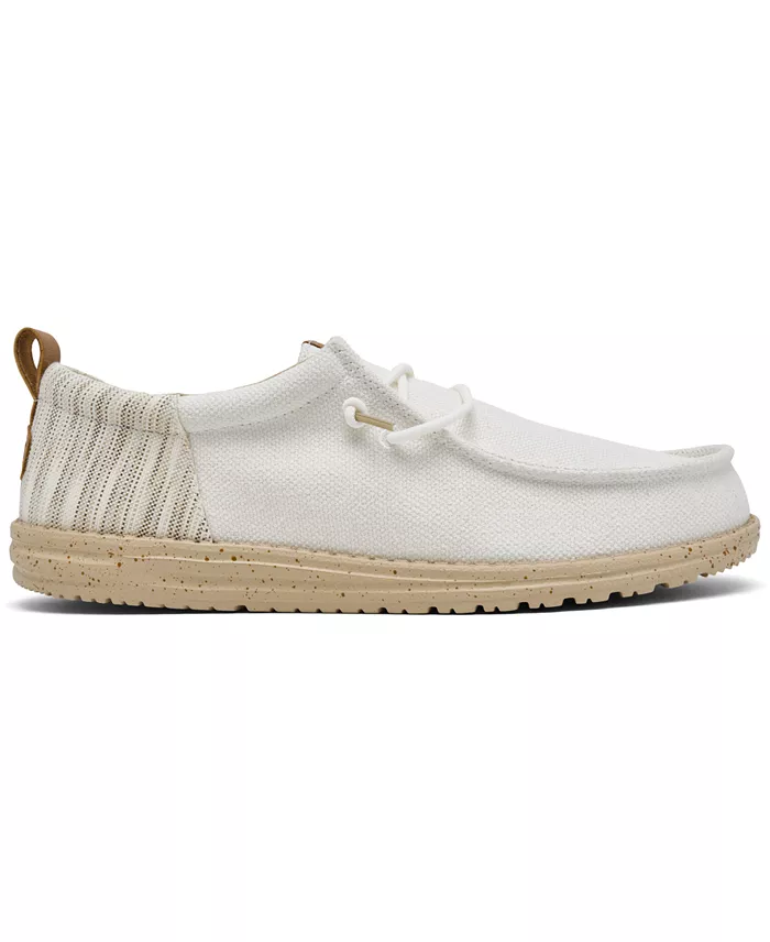 Hey Dude Men's Wally Funk Woven Jacquard Slip-On Casual Moccasin Sneakers From Finish Line Brands