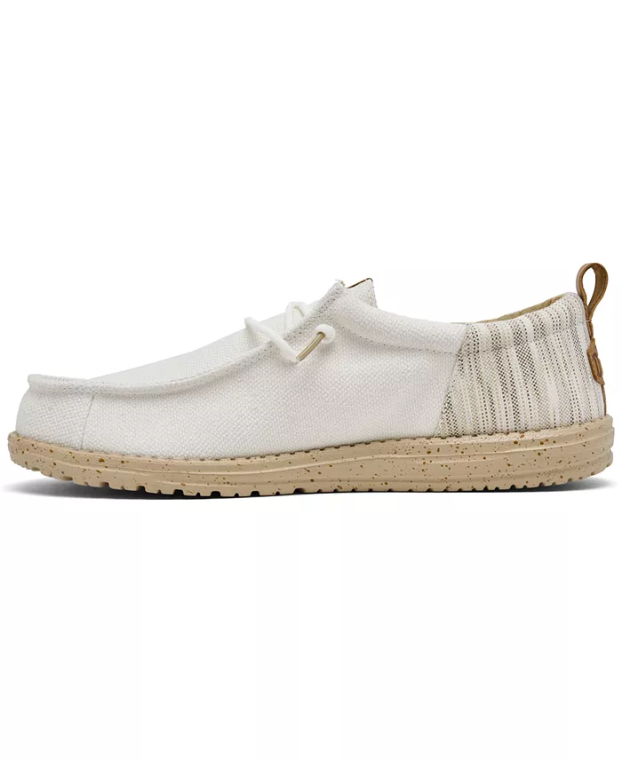 Hey Dude Men's Wally Funk Woven Jacquard Slip-On Casual Moccasin Sneakers From Finish Line Brands