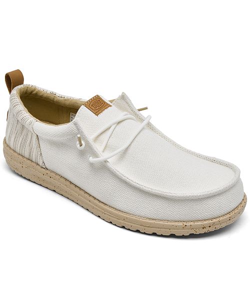 Hey Dude Men's Wally Funk Woven Jacquard Slip-On Casual Moccasin Sneakers from Finish Line Brands