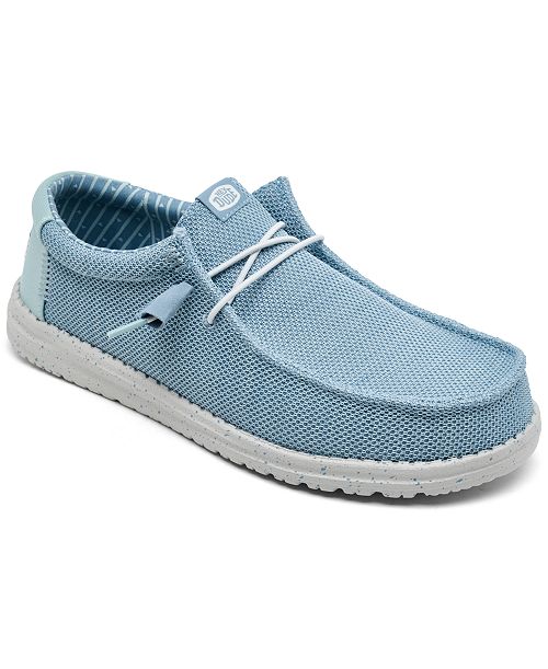 Hey Dude Men's Wally Stretch Slip-On Casual Moccasin Sneakers from Finish Line Brands