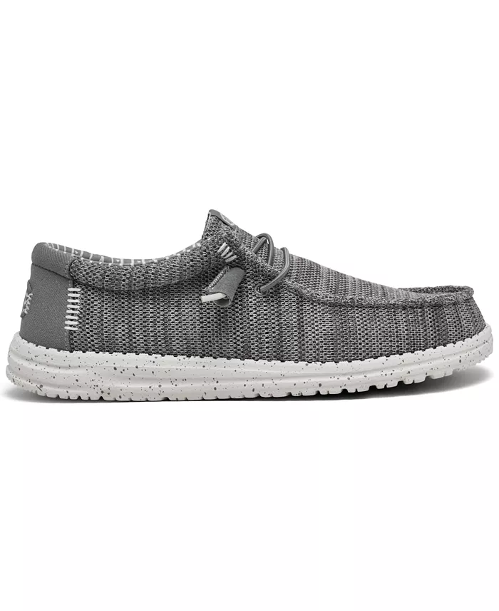 Hey Dude Men's Wally Stretch Sox Slip-On Casual Moccasin Sneakers From Finish Line Brands