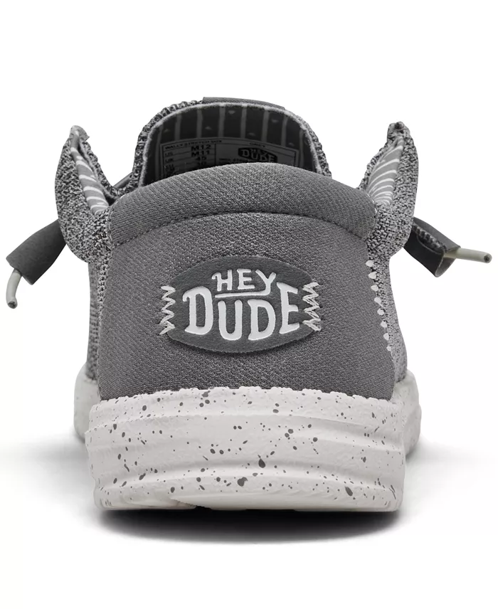 Hey Dude Men's Wally Stretch Sox Slip-On Casual Moccasin Sneakers From Finish Line Brands