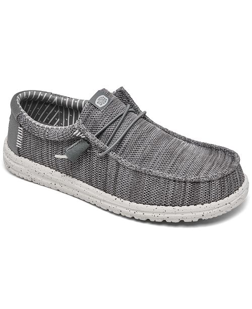 Hey Dude Men's Wally Stretch Sox Slip-On Casual Moccasin Sneakers from Finish Line Brands