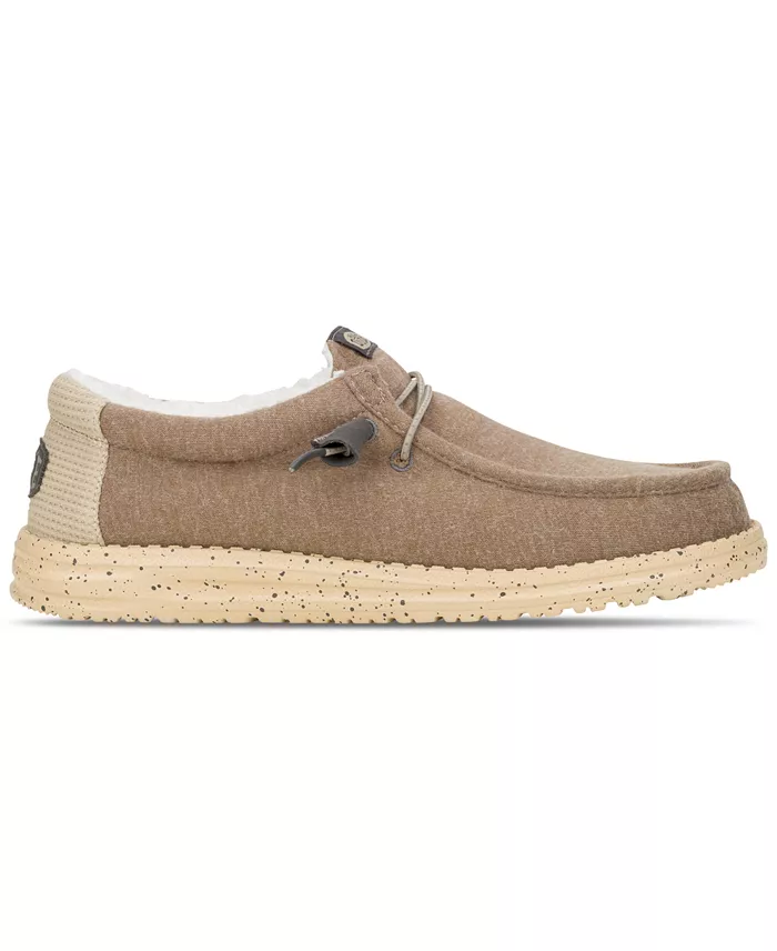Hey Dude Men's Wally Warmth Knit Casual Moccasin Sneakers From Finish Line Brands