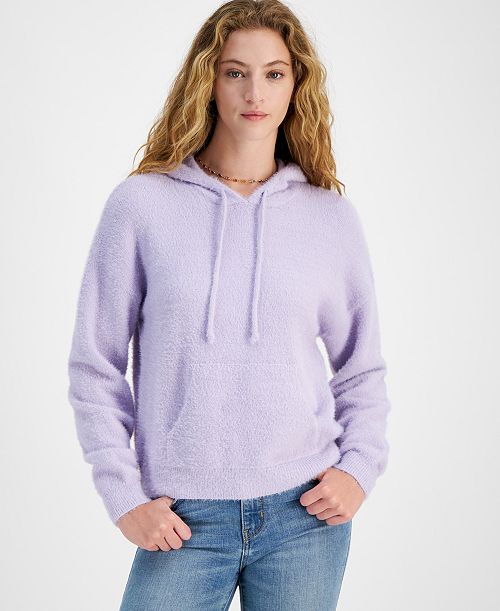 Hippie Rose Juniors' Dropped-Shoulder Hoodie Juniors'