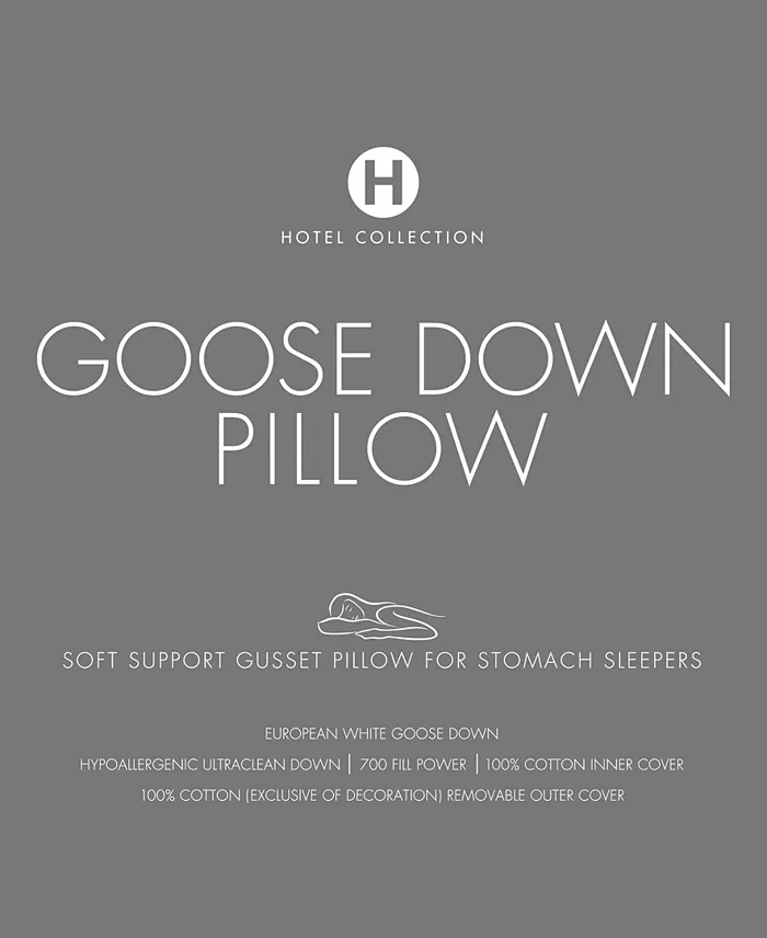 Hotel Collection European White Goose Down Soft Density Pillow Standard/Queen Exclusively At Macy’s Bed & Bath