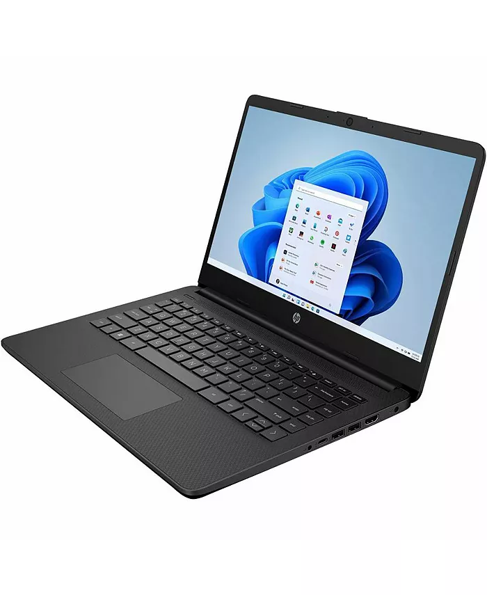 HP 14-dq3110nr 14" HD Laptop Intel Celeron N4500 1.1GHz 4GB RAM 64GB EMMC Windows 11 Home S Mode Jet Black Electronics