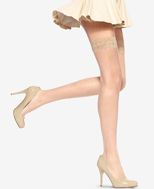 Hue Women's Lace Thigh High Pantyhose Women's Fashion Shoes & Accessories