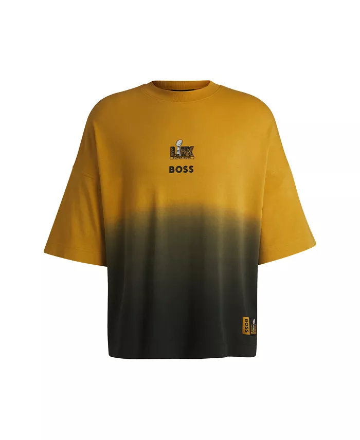 Hugo Boss X NFL Men's Gold-Tone Embroidery T-Shirt Brands