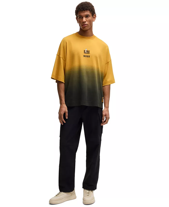 Hugo Boss X NFL Men's Gold-Tone Embroidery T-Shirt Brands