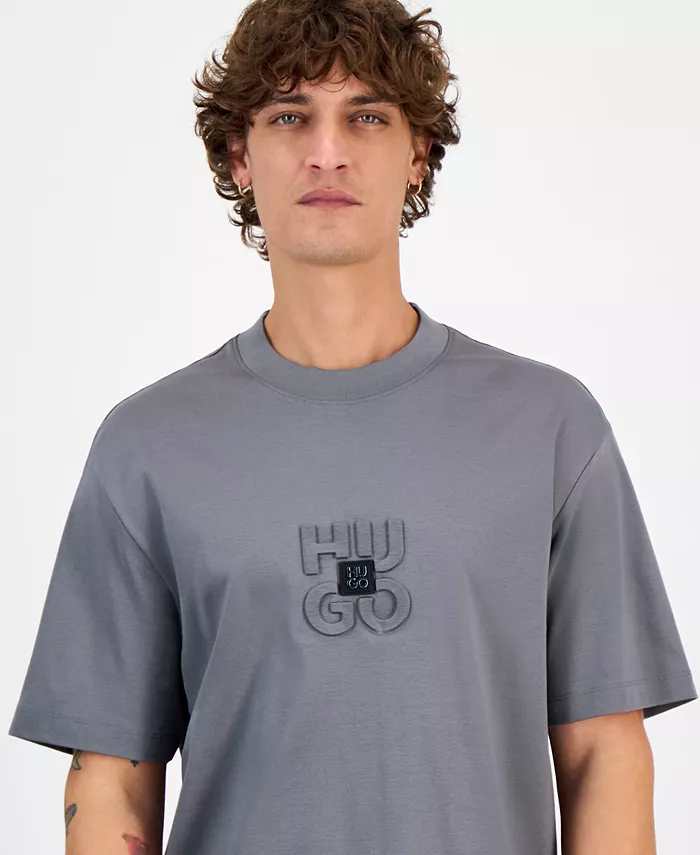 HUGO By Hugo Boss Men's Debostac Relaxed-Fit Logo Graphic T-Shirt Men's Fashion & Accessories