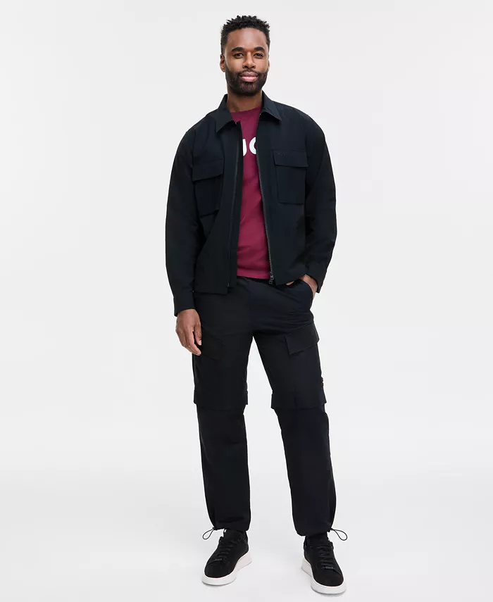 HUGO By Hugo Boss Men's Eselio Black Jacket Men's Fashion & Accessories