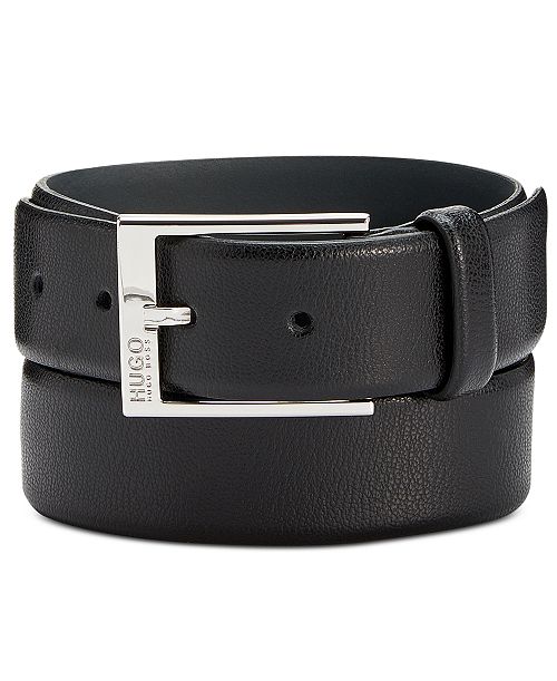 HUGO by Hugo Boss Men's Gellot Leather Belt Men's Fashion & Accessories