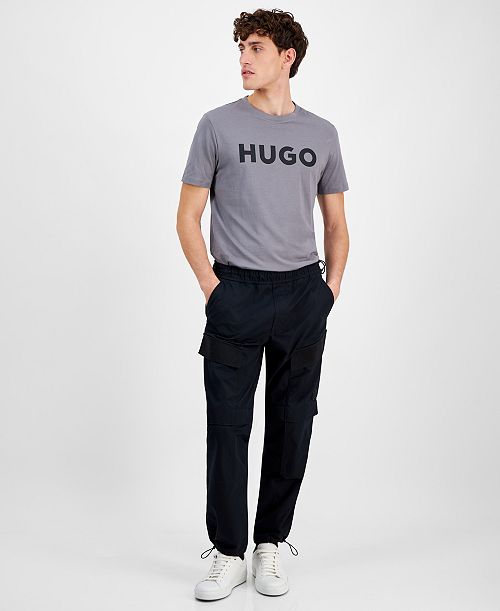 HUGO by Hugo Boss Men's Glenn Drawstring Cargo Pants Men's Fashion & Accessories