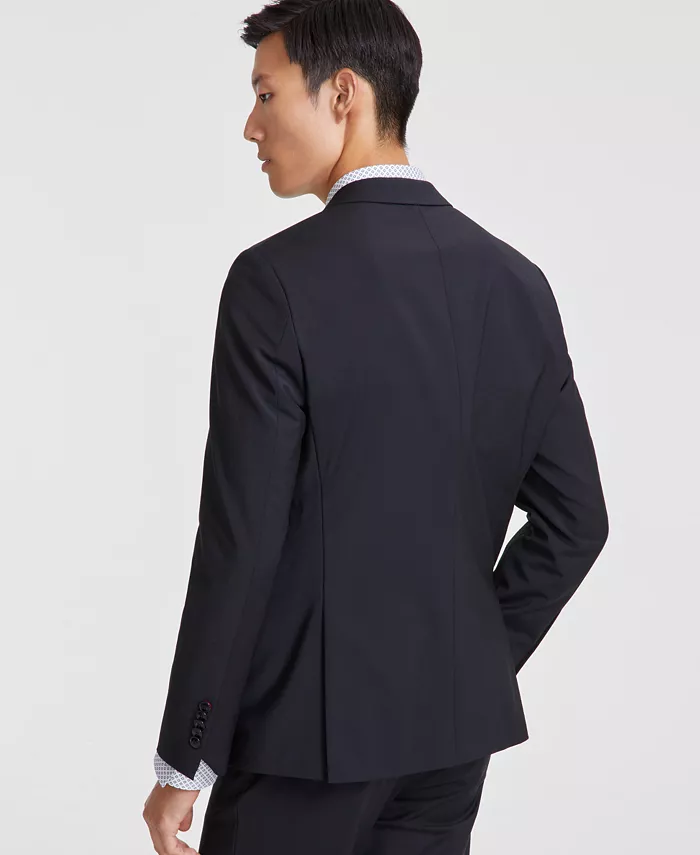 HUGO By Hugo Boss Men's Modern-Fit Solid Wool-Blend Suit Jacket Men's Fashion & Accessories