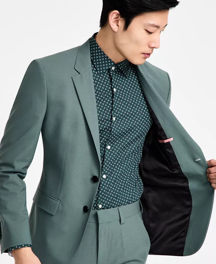HUGO By Hugo Boss Men's Modern-Fit Wool Blend Suit Jacket Men's Fashion & Accessories