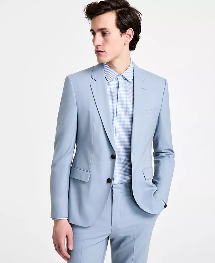 HUGO By Hugo Boss Men's Modern-Fit Wool Blend Suit Separate Men's Fashion & Accessories