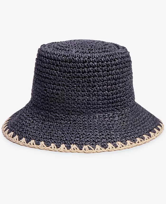 I.N.C. International Concepts Crochet Bucket Hat With Whipstitch Trim Exclusively At Macy's Women's Fashion Shoes & Accessories