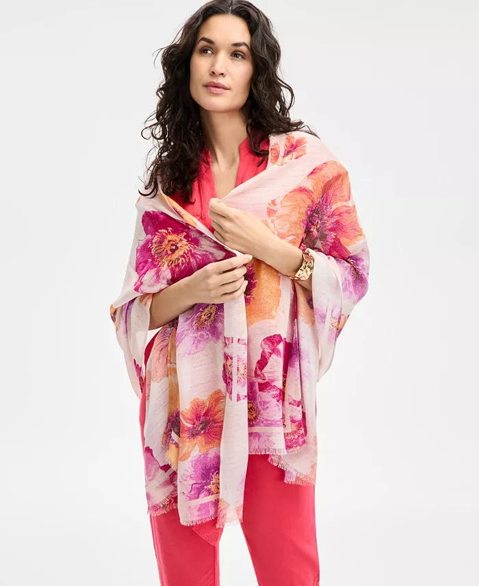 I.N.C. International Concepts Deima Blooms Printed Wrap Exclusively At Macy's Women's Fashion Shoes & Accessories