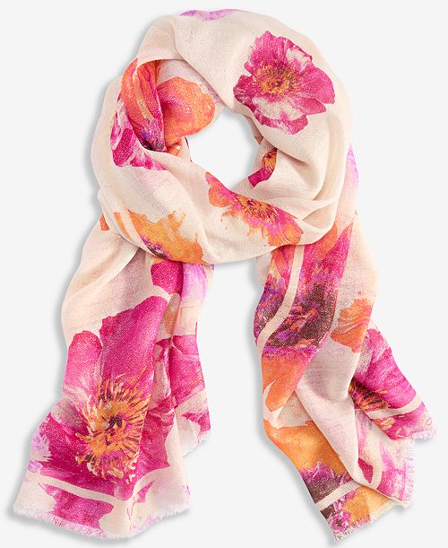 I.N.C. International Concepts Deima Blooms Printed Wrap Exclusively at Macy's Women's Fashion Shoes & Accessories
