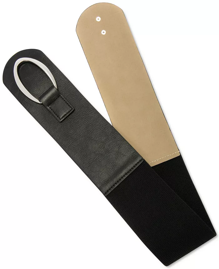 I.N.C. International Concepts Interlocking-Hook Stretch Belt Regular And Plus SizeInterlocking-Hook Stretch Belt Created For Macy's Women's Fashion Shoes & Accessories
