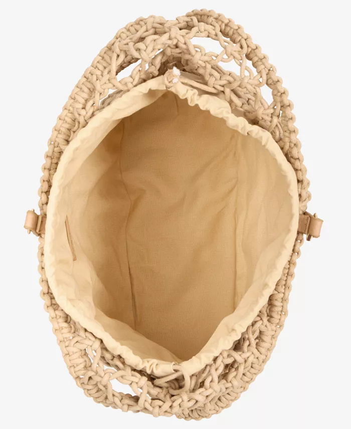 I.N.C. International Concepts Kahtt Macrame Hobo Bag Exclusively At Macy's Handbags Purses & Accessories