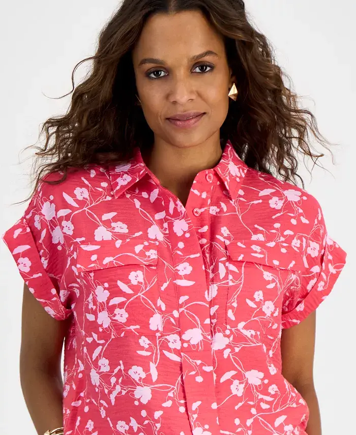 I.N.C. International Concepts Petite Cap-Sleeve Top Exclusively At Macy's Women's Fashion Shoes & Accessories