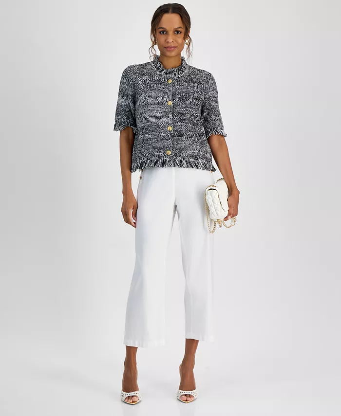 I.N.C. International Concepts Petite Short-Sleeve Cardigan Exclusively At Macy's Women's Fashion Shoes & Accessories
