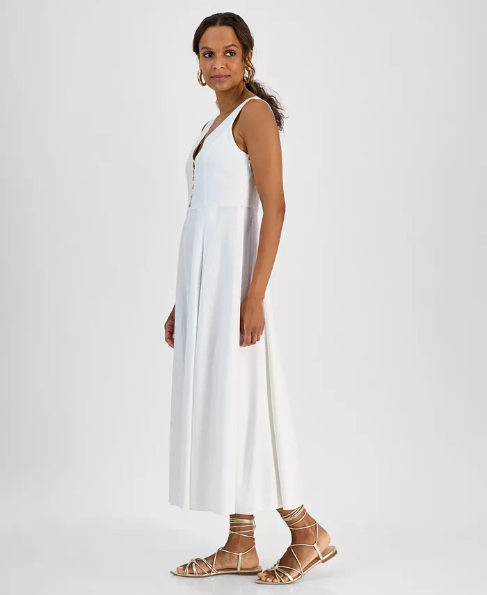 I.N.C. International Concepts Petite Sleeveless Button-Front Dress Exclusively At Macy's Women's Fashion Shoes & Accessories