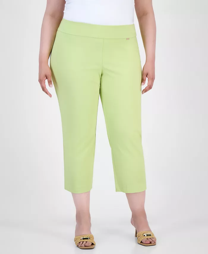 I.N.C. International Concepts Plus Size Mid-Rise Pull-On Capri Pants Created For Macy's Women's Fashion Shoes & Accessories