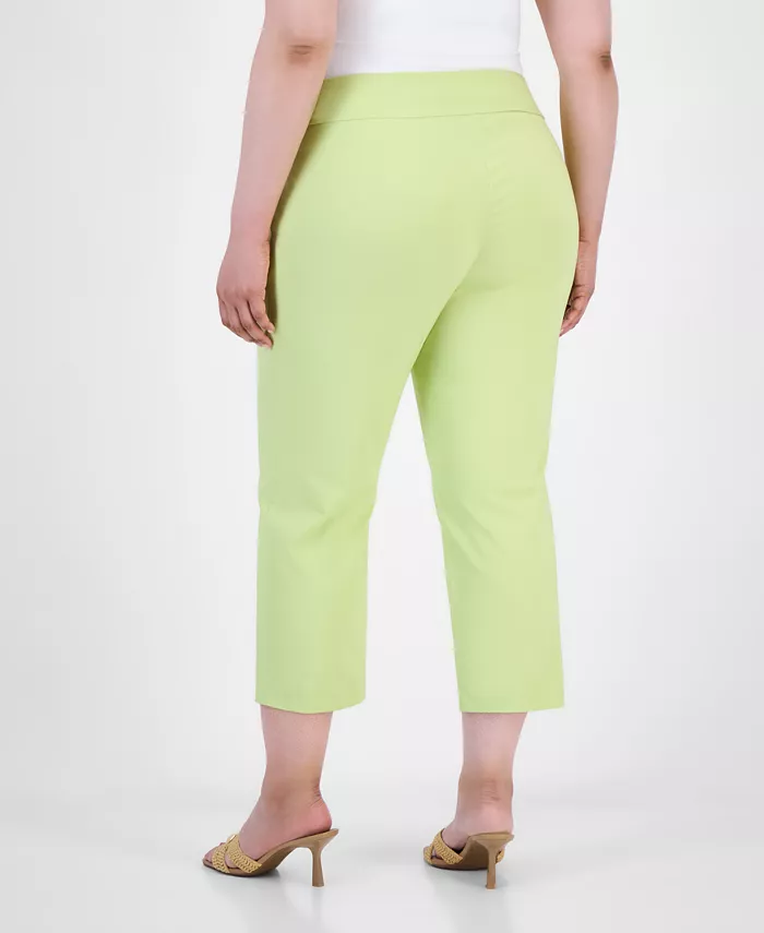 I.N.C. International Concepts Plus Size Mid-Rise Pull-On Capri Pants Created For Macy's Women's Fashion Shoes & Accessories